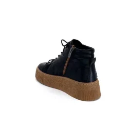 Baskets Ivoire 500-450 Cuir Noir*Ivoire0401a Clearance