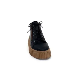 Baskets Ivoire 500-450 Cuir Noir*Ivoire0401a Clearance