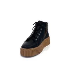 Baskets Ivoire 500-450 Cuir Noir*Ivoire0401a Clearance