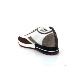 Baskets Ivoire 210.1810 Textile Blanc Paillettes Or*Ivoire0317a Discount