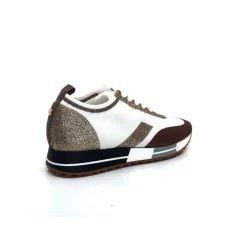 Baskets Ivoire 210.1810 Textile Blanc Paillettes Or*Ivoire0317a Discount