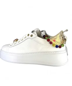 Baskets Plateforme Pia46 Cuir Blanc*GioPiu Hot