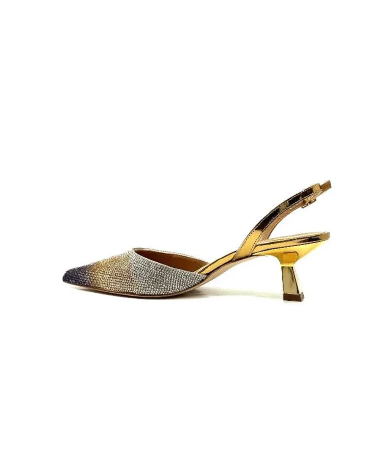 1906 Cuir Strass Or*chantal Clearance