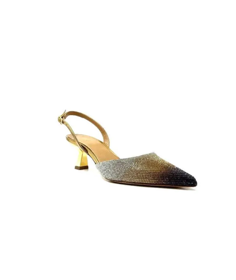 1906 Cuir Strass Or*chantal Clearance