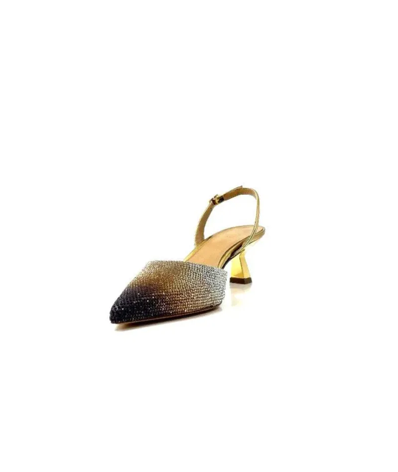 1906 Cuir Strass Or*chantal Clearance