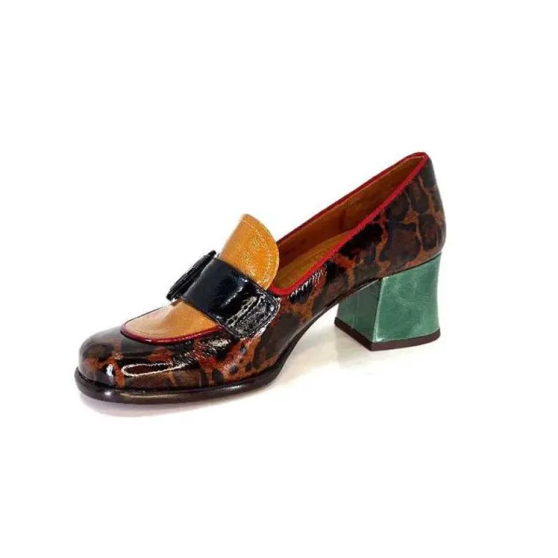 Meisen Cuir Marron Rouge Vert*Chie Mihara Hot