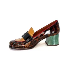 Meisen Cuir Marron Rouge Vert*Chie Mihara Hot