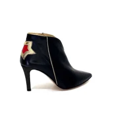 Magic Cuir Noir Rouge Or*creatis Outlet