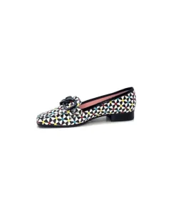5344 Cuir Imprime Blanc Noir Multi*Dansi Discount
