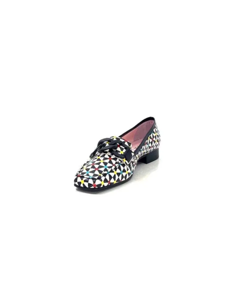 5344 Cuir Imprime Blanc Noir Multi*Dansi Discount
