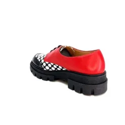 5781 Cuir Noir - Rouge Imprime Blanc*Dansi Sale