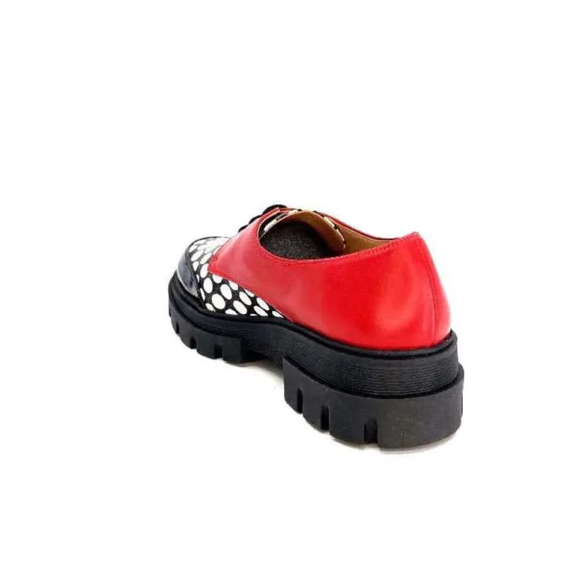 5781 Cuir Noir - Rouge Imprime Blanc*Dansi Sale