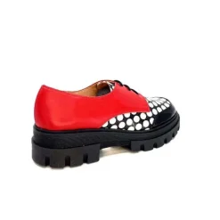 5781 Cuir Noir - Rouge Imprime Blanc*Dansi Sale