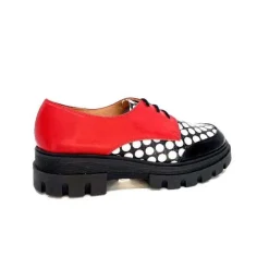 5781 Cuir Noir - Rouge Imprime Blanc*Dansi Sale