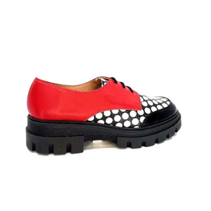 5781 Cuir Noir - Rouge Imprime Blanc*Dansi Sale