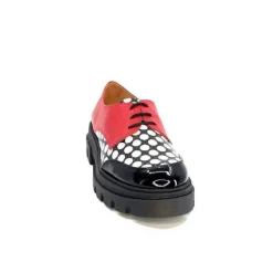 5781 Cuir Noir - Rouge Imprime Blanc*Dansi Sale