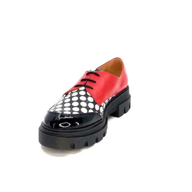 5781 Cuir Noir - Rouge Imprime Blanc*Dansi Sale