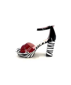 5581 Cuir Noir Blanc Rouge*Dansi Outlet