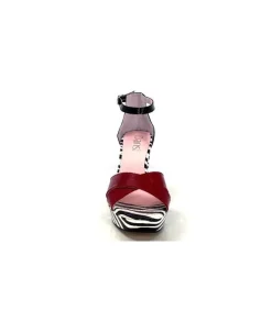 5581 Cuir Noir Blanc Rouge*Dansi Outlet