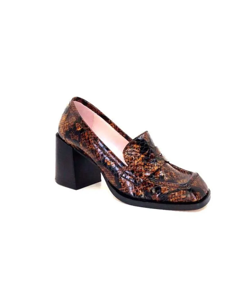 4963 Cuir Snack Marron*Dansi Outlet