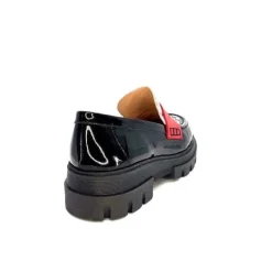 5782 Cuir Vernis Noir Imprime Blanc*Dansi Online