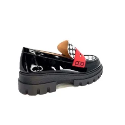 5782 Cuir Vernis Noir Imprime Blanc*Dansi Online