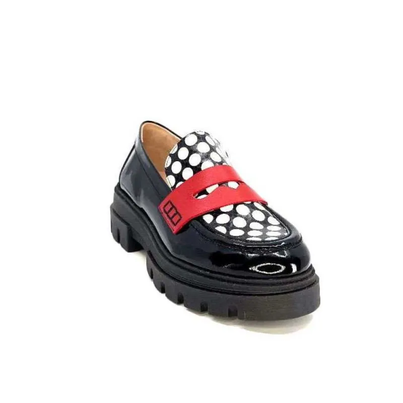 5782 Cuir Vernis Noir Imprime Blanc*Dansi Online