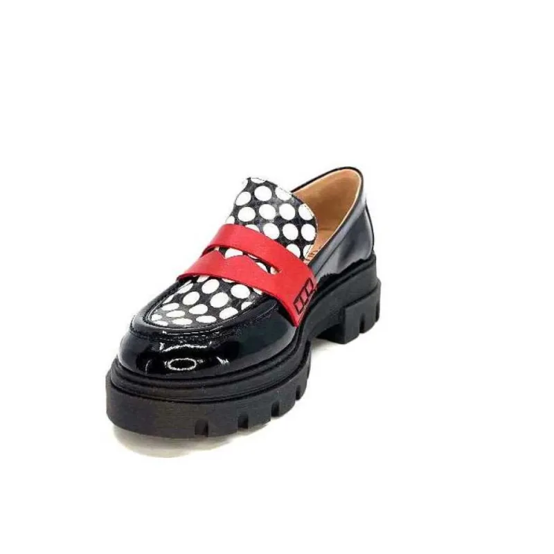 5782 Cuir Vernis Noir Imprime Blanc*Dansi Online