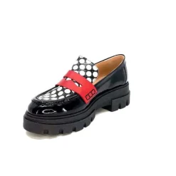 5782 Cuir Vernis Noir Imprime Blanc*Dansi Online