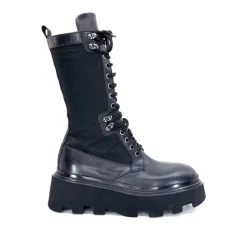 E2992-T Cuir Noir Textile Noir*Elena iachi Sale