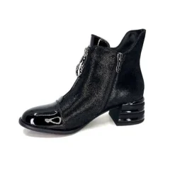 Maculotte Cuir Irise Noir Vernis Noir*Elue Par Nous New