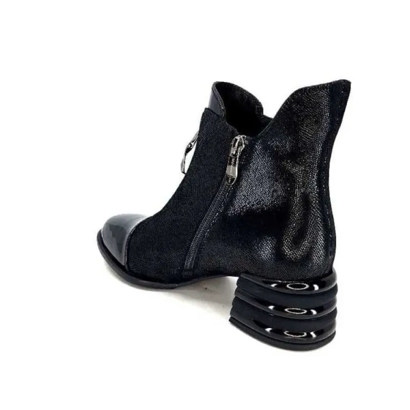 Maculotte Cuir Irise Noir Vernis Noir*Elue Par Nous New