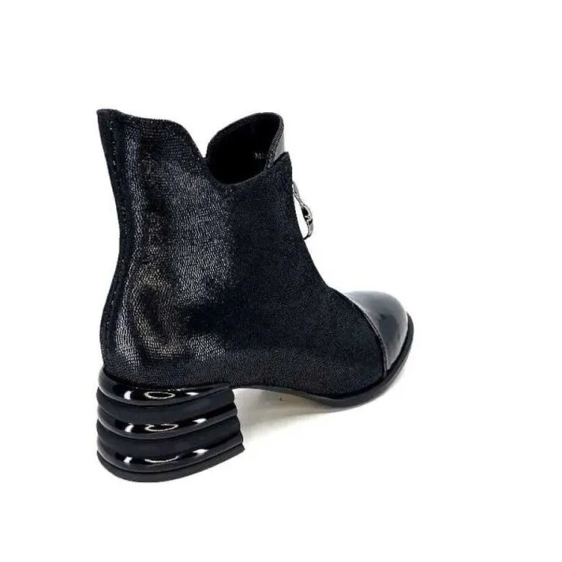 Maculotte Cuir Irise Noir Vernis Noir*Elue Par Nous New