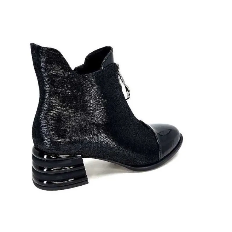 Maculotte Cuir Irise Noir Vernis Noir*Elue Par Nous New