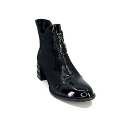 Maculotte Cuir Irise Noir Vernis Noir*Elue Par Nous New