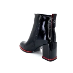 Paella Cuir Noir Vernis*Elue Par Nous New