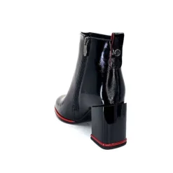 Paella Cuir Noir Vernis*Elue Par Nous New