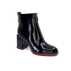 Paella Cuir Noir Vernis*Elue Par Nous New