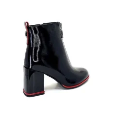 Paella Cuir Noir Vernis*Elue Par Nous New