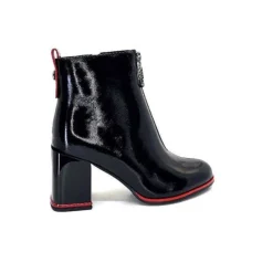 Paella Cuir Noir Vernis*Elue Par Nous New