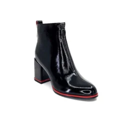 Paella Cuir Noir Vernis*Elue Par Nous New