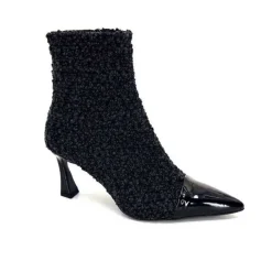 Enzo Di Martino Eli 716 Cuir & Textile Noir*moon flower - enzo di martino Sale