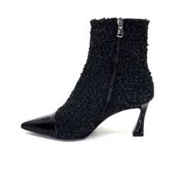 Enzo Di Martino Eli 716 Cuir & Textile Noir*moon flower - enzo di martino Sale