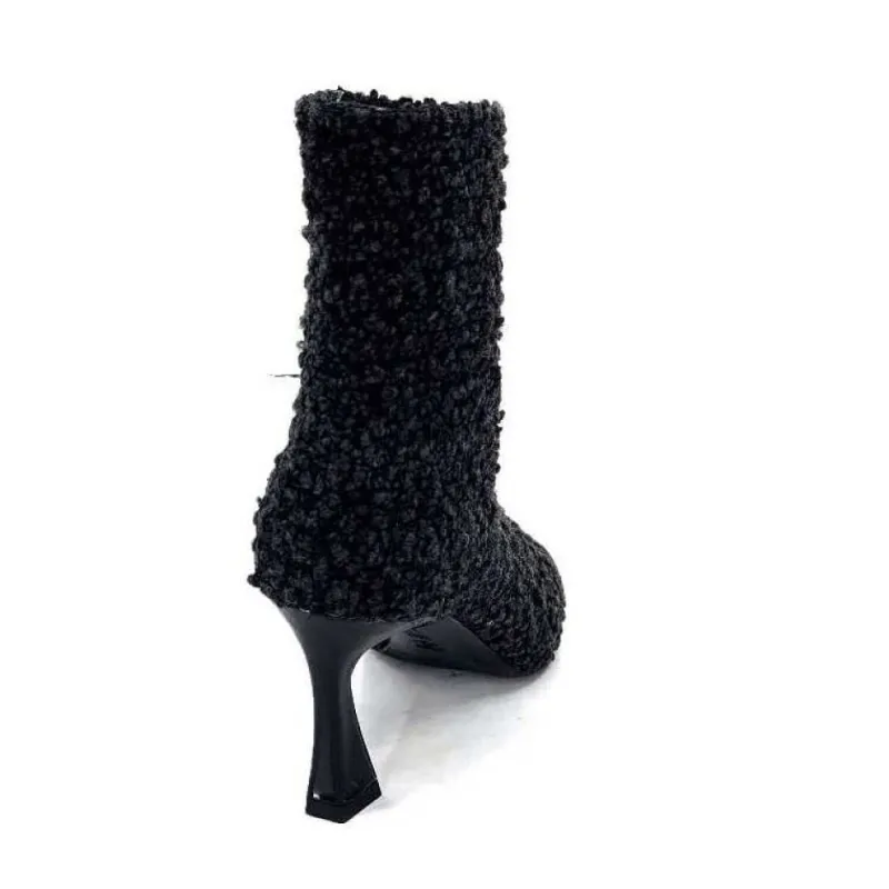 Enzo Di Martino Eli 716 Cuir & Textile Noir*moon flower - enzo di martino Sale