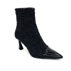 Enzo Di Martino Eli 716 Cuir & Textile Noir*moon flower - enzo di martino Sale