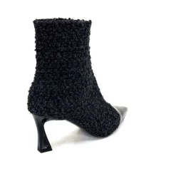 Enzo Di Martino Eli 716 Cuir & Textile Noir*moon flower - enzo di martino Sale