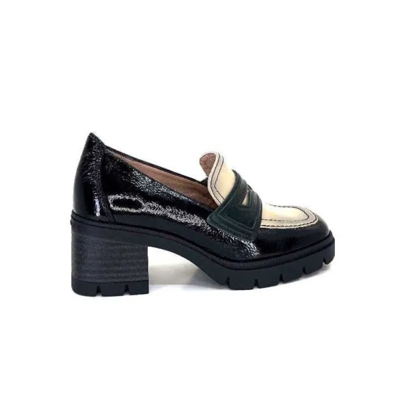 Chi 232965 Everest Cuir Vernis Noir Cuir Vert & Beige*Hispanitas Online