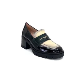 Chi 232965 Everest Cuir Vernis Noir Cuir Vert & Beige*Hispanitas Online
