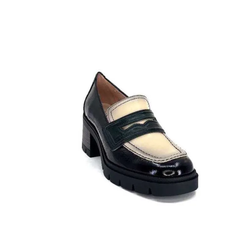 Chi 232965 Everest Cuir Vernis Noir Cuir Vert & Beige*Hispanitas Online