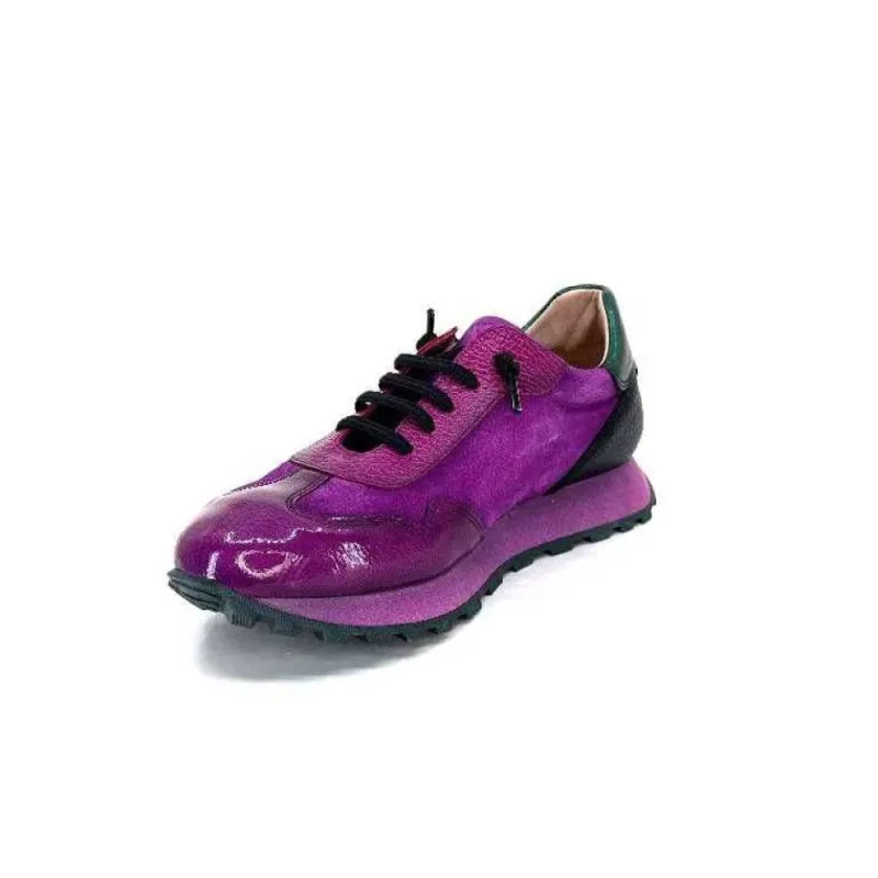 Hi 233073 Loira Cuir Vernis Et Daim Fushia*Hispanitas Discount